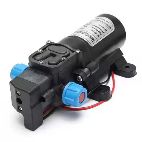 DC 12V 60W 120PSI 5L/MIN Agricultural Electric Water Pump Black Micro High Pressure Diaphragm Water 