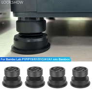 LOOKSHOW 4Pcs 3D Printer Anti Vibration Feet Pad Anti-slip Anti-Shock Dust-proof Rubber Foot Pad For