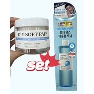 JM Solution B5 Hyaluronic Moisturizing Boost Toner XL 500ml + DIY Soft Pad 100pcs Set