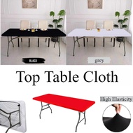 4ft 6ft Top Table Cloth High Strechable Table Cloth Spandex Folding Lifetime Table Cloth Lifetime In