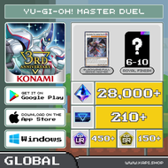 ไอดี Yu-Gi-Oh! Master Duel (Global) - 28,000+ Gems + Blackwing Full Armor Master + สุ่มการ์ด Royal F