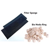 ITOSHI Aquarium Bio Sponge Filter and Bio Media Nano Bacteria Ring Filter Top Filter Hang On Filter Set