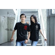 Latest Trendy Couple T-shirts for Men and Women with 4ng3l Motifs D3v1L