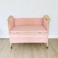 Bộ 4 tấm quây cũi cho bé 62x114cm PETIT BEBE vải muslin nhiều họa tiết êm ái an toàn