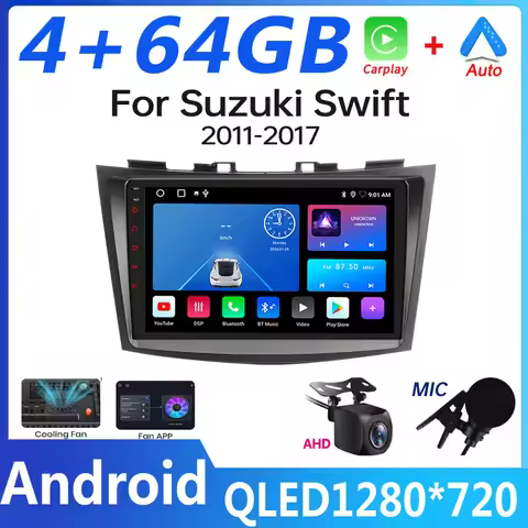 2 din Android 4G NET Car Radio Multimedia Video Player For Suzuki Swift 2011-2017 2DIN Carplay Auto 
