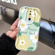 Casing HP OPPO F11 A9 2019 A9x Protective Case Simple Protection New Double Case Casing HP Beautiful Flower Pattern Softcase