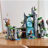 Tương thích LEGO 80024 Goku Junior Series Trung Quốc Khối gỗ Hoa Quả Sơn Thủy Curtain Động chắp vá P