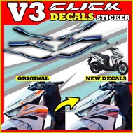 ☎ ◩ ❥ Cover Up Decals for Honda Click 125 V3 / Decals for click v3 New design decals for click V3