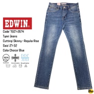 EDWIN Brand Men’s Skinny - Regular Rise Stretchable Jeans ( 7507-2674 )