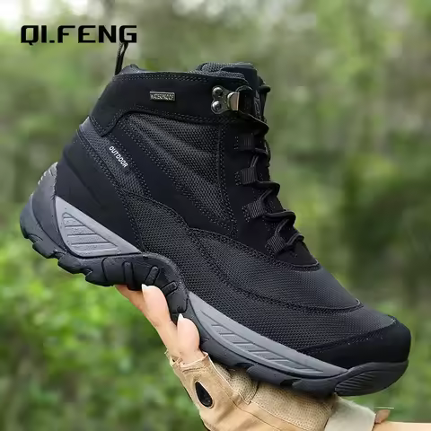 Men's Boot Combat Mens Ankle Boot Tactical Boot Male Shoes Work Safety Shoes Motocycle Boots Outdoor