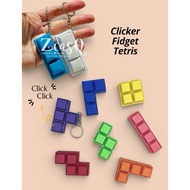 GANTUNGAN Fidget Clicker Tetris Keychain CUSTOM COLOR