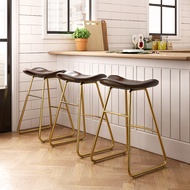Modern minimalist bar chair Nordic high stool household bar stool online celebrity bar stool front desk chair bar chair.