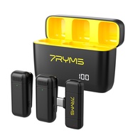 7RYMS Rimo S1UC Wireless Microphone System with 1 Receiver & 2 Microphones 50M Transmission Range Bu