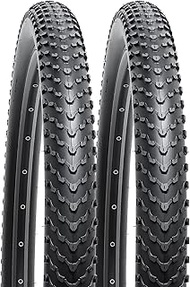 2-PCS 24" Mountain Bike Tires 24 x 2.40/60-507 Compatible with Mountain Bike 24x2.35 24x2.40 Bicycle