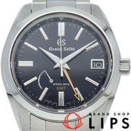 二手精工 Grand Grand Seiko Spring Drive GMT 40mm Heritage 系列 SBGE281/9R66-0BL0，不鏽鋼男士腕錶，午夜藍，拋光，狀況極佳，附錶盒和保