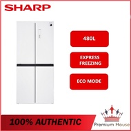 Sharp Multi Door Refrigerator SJF489GW 421 Litre Capacity J-Tech Inverter SJF489GW Peti Ais
