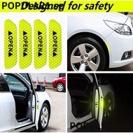 POPULAR Reflective Car Sticker Car Decoration Reflective Tape Warning Mark Bumper Sticker