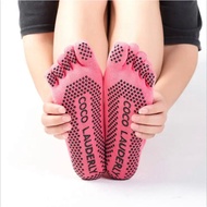 Yoga Pilates Socks Five Toe Separator Socks with Grips Cotton