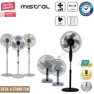 MISTRAL FAN, STAND FAN, DESK FAN, PORTABLE FAN, 12 - 16 INCH (MTF1203/MTF1603) &amp; (MSF1647/MSF1643/MSF1678/MSF1650R)