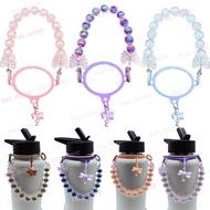 Bead Paracord Handle with Bow Pendant Handle Strap Compatible with montigo 530ml/950ml Aquaflash Par