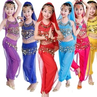 Liveme 5 ชิ้น/เซ็ต Belly Dance เครื่องแต่งกายสำหรับเด็กผู้หญิง Oriental Performance เสื้อผ้าอินเดีย Belly Dance เสื้อผ้าสำหรับ Girls