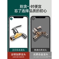 In-Wall Household Gray Outdoor Mop Pool Antifreeze Faucet Toilet Washing Machine All Copper Balcony 