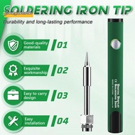510 Thread Mini Soldering Iron Kit 3-Gear Adjustable Voltage with Soldering Iron Tip 650mAh USB Rech