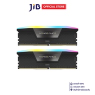32GB (16GBx2) DDR5 6000MHz RAM (หน่วยความจำ) CORSAIR VENGEANCE RGB DDR5 - INTEL XMP CL36 BLACK CMH32