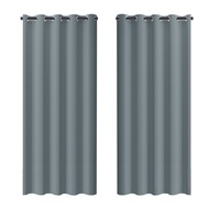 Blackout Curtains 2 Panels Thermal Insulated Grommet Darkening Drapes Solid Black Long Curtain for B
