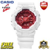Original G-Shock GA110 Men Sport Watch Japan Quartz Movement Dual Time Display 200M Water Resistant Shockproof and Waterproof World Time LED Auto Light Sports Wrist Watches with 4 Years Warranty GA-110DBR-7ADR (Free Shipping Ready Stock)
