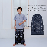 Sarung Instan Anak Laki Laki Usia 2-10 tahun sarung Gus iqdam batik pekalongan sarung anak model rok