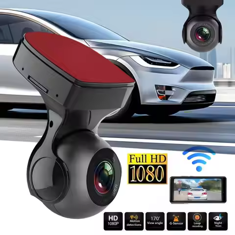 Mini Dash Cam 1080P HD Car Dash Camera Built-in WiFi Night Vision Car DVR Video Registrator Camera