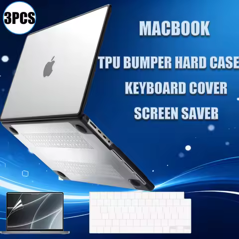 Anti-Cracking TPU Case Compatible With MacBook Pro 14 inch Release M4 M3 M2 M1 Pro/Max, TPU Bumper C
