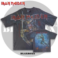 BLAXROXX® |  Iron Maiden® | [IRM027-LA] | เสื้อวง OVP สีจม | Los Angeles Apparel