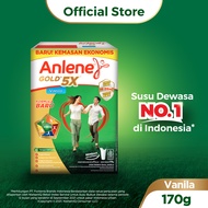 Anlene Gold 5X Susu Bubuk Dewasa Vanila 170g - Nutrisi Tinggi Kalsium Untuk Tulang Sendi dan Otot