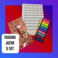 Sticker Tagging JUZUK AL-QURAN (5 Set x 30 Juz)