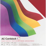 American Crafts 80lb Textured Cardstock 12"X12" Colored Paper