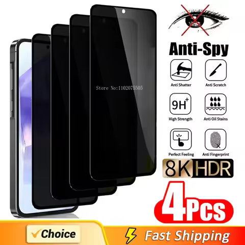 Premium Privacy Screen Protector For Samsung S21 S22 S23 PLUS S10E S20FE A55 A15 A54 A34 A13 A14 A53