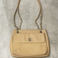 Chanel奶茶色小號奶粉包