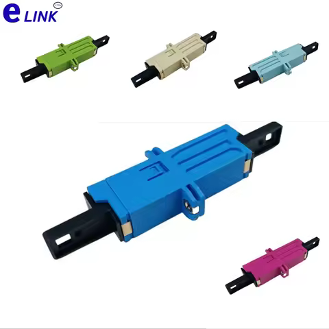 E2000 fiber optic adapter SM UPC APC OM3 OM4 groove coupler blue green ftth connector IL within 0.2d