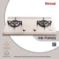 RINNAI KOMPOR TANAM STAINLESS RB 712NS - KOMPOR TANAM RINNAI 2 TUNGKU STAINLESS STEEL - KOMPOR TANAM