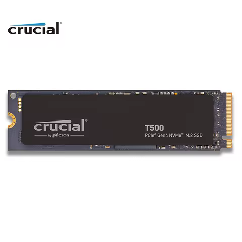 Crucial T500 1TB Gen4 NVMe M.2 Internal Gaming SSD, Up to 7300MB/s, Laptop & Desktop Compatible- CT1