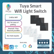 🇸🇬 SMART TECH® Tuya Smart Switch NO Neutral Wifi / Smart Home / WIFI Light Switch / Smart Wall Light Switch