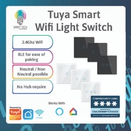 🇸🇬 SMART TECH® Tuya Smart Switch NO Neutral Wifi / Smart Home / WIFI Light Switch / Smart Wall Light
