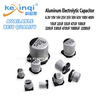 (2~20pcs) 6.3v100uf SMD Aluminum Electrolytic Capacitor 10V 16V 25V 35V 50V 63V 100V 400V 10UF 22UF 