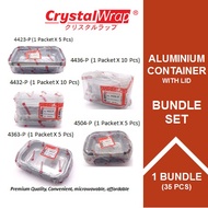 [BUNDLE SET] STAR PRODUCTS 35PCS ALUMINIUM TRAYS FOR BAKING TESTING SET [4423-P/ 4432-P/ 4363-P/ 443