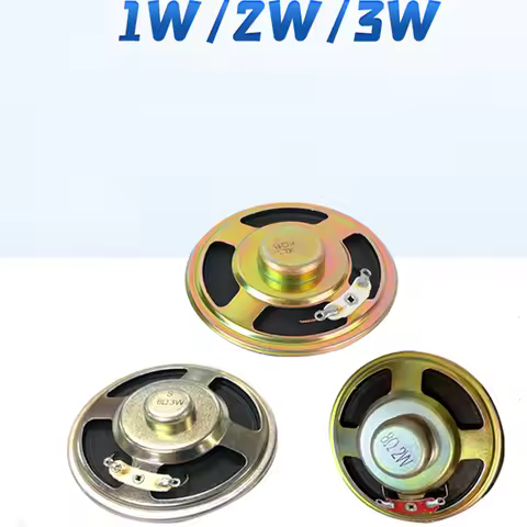10pcs 8Ω 1W 2W 3W speaker diameter 50/57/66/77mm small speaker speaker inner magnetic paper tray 8 Ω