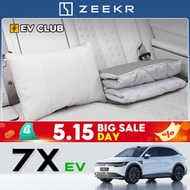 2025 Geely Zeekr 7x SUV Electric Vehicle Dedicated Car Pillow Quilted Fabric Dual-Use Waist Cushion 