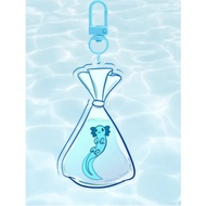 Blue Bagged Axolotl Keychain Nang Decor Shop