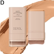 DEROL 5 Colors Matte Foundation Cream Stick Waterproof Cover Foundation Brush With Lasting Control O